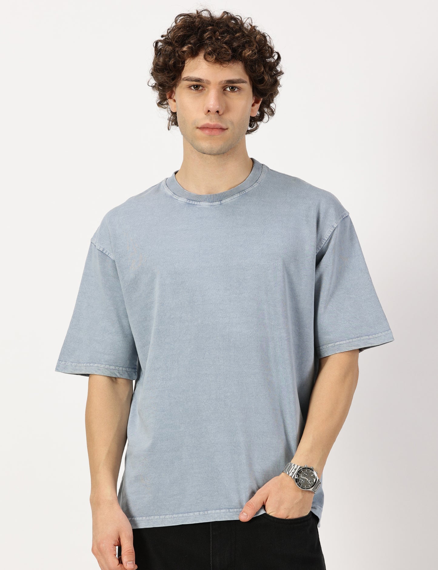 Stone Washed Blue Tee