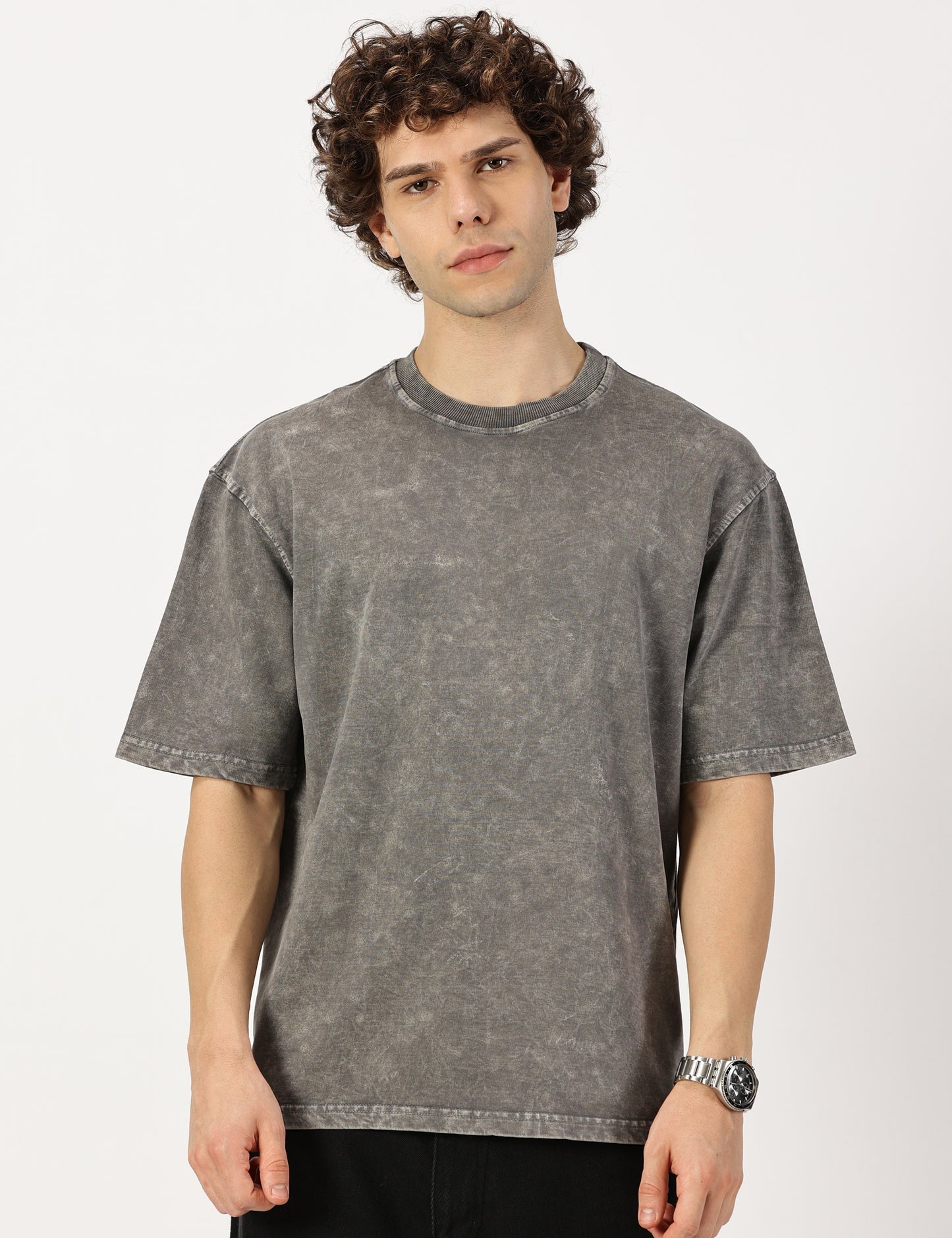 Stone Washed Grey Tee