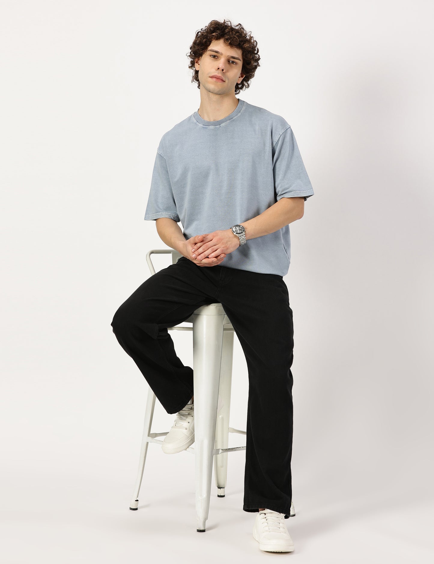 Stone Washed Blue Tee